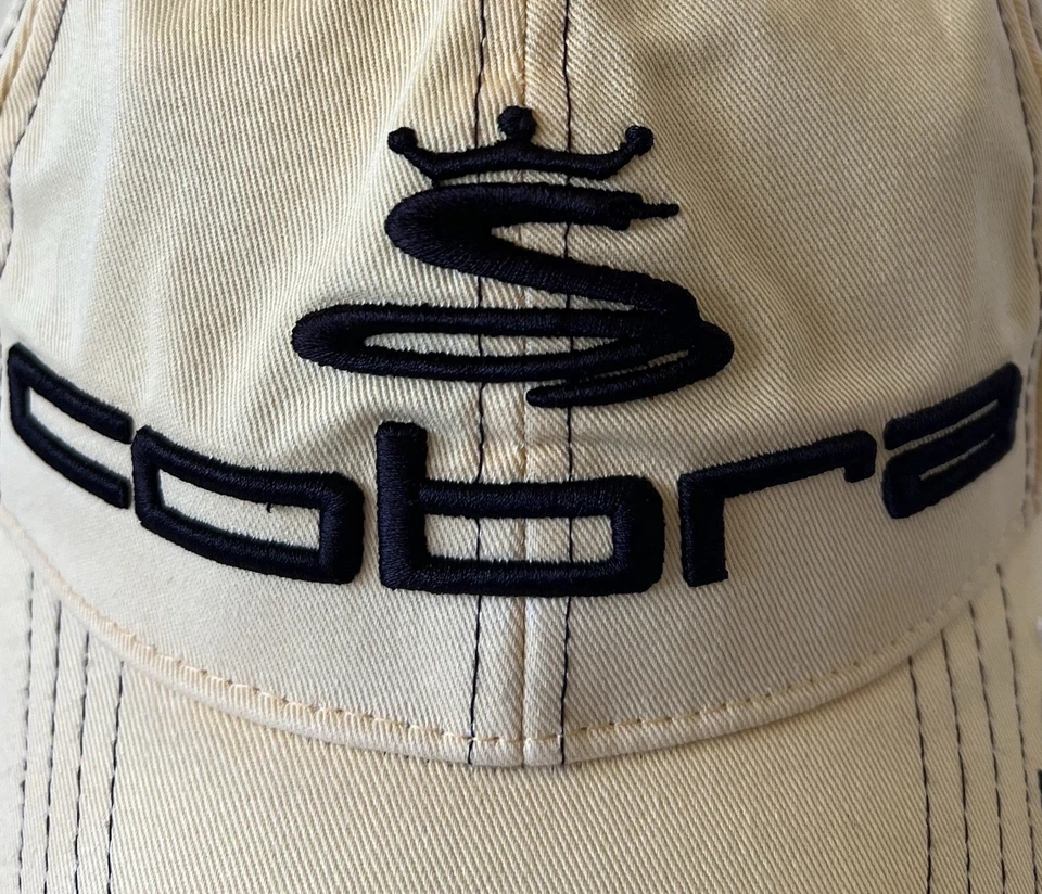 Sombrero de golf Cobra correa trasera amarillo negro puntada en contraste logotipos FJ Pro V1 S9 Foto 2 de 4