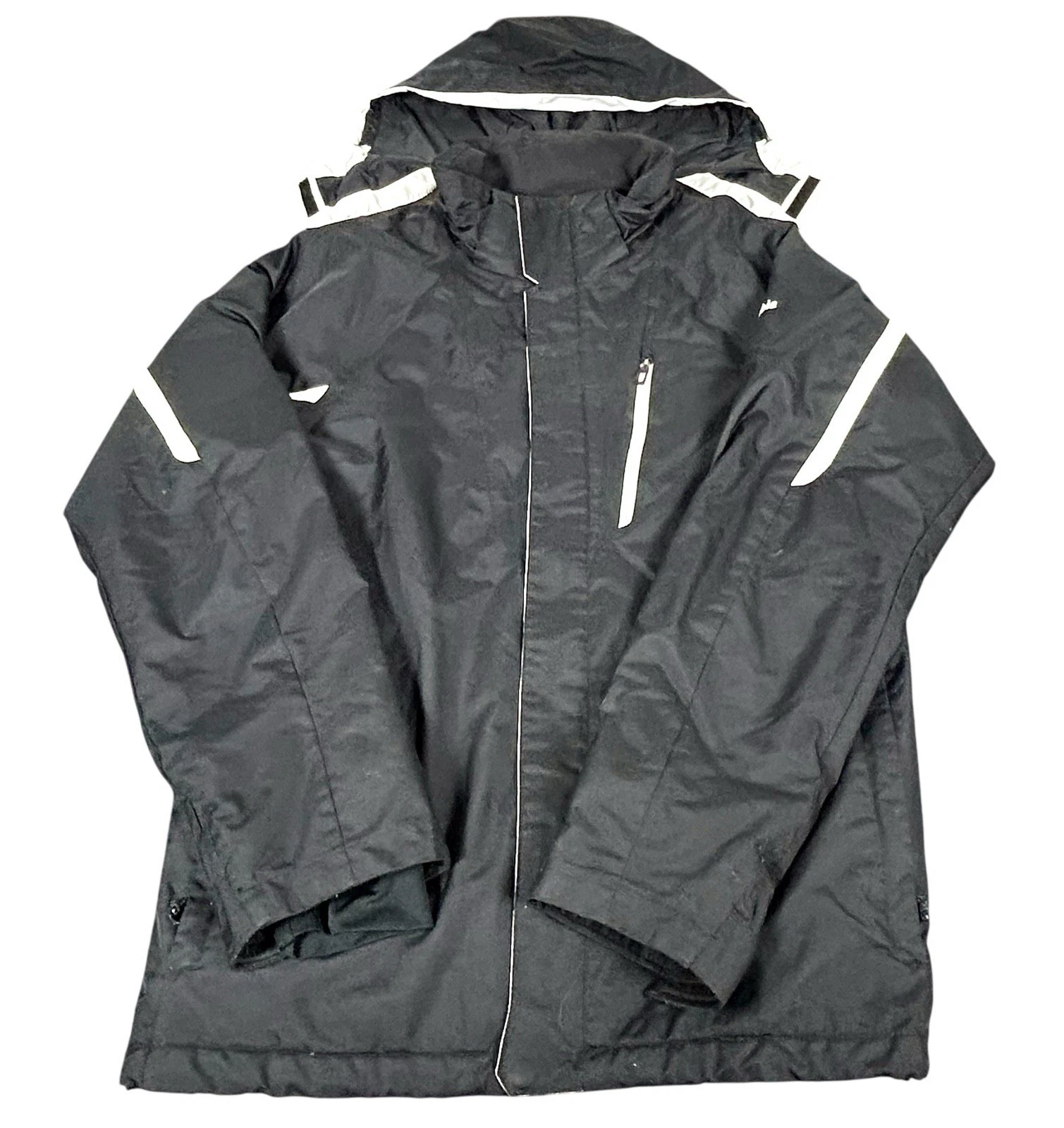 Columbia Sportswear Omni-Heat Rain Wind Coat Men's Small Black Ski Jacket