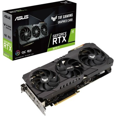 Asus GeForce RTX 3070 Ti TUF OC 8 GB GDDR6 - Grafikkarte - schwarz