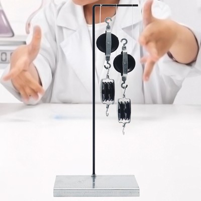 Physik Experiment Riemenscheibe Block Set, Physik Labor Wissenschaft Kit mit Halter, für