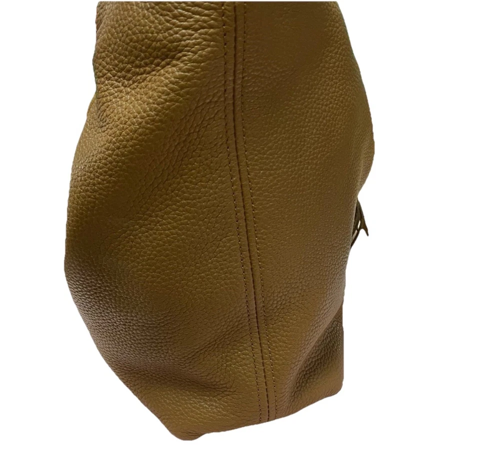 Сумка наплечная Michael Kors коричневая кожаная Camden на шнурке, классические кисточки - Изображение 4 из 4