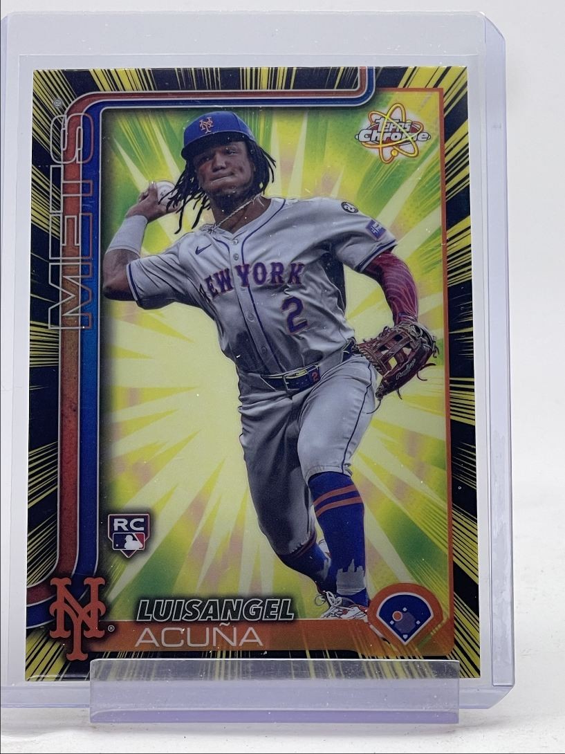 LUISANGEL ACUNA 2025 TOPPS CHROME RADIATING ROOKIES METS RC Q0154