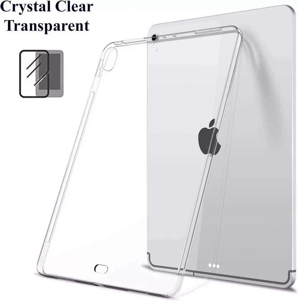 TPU Case For i-Pad 10/9/8/7 Gen Air 5 Pro 12.9 Mini 123 Clear Silicone Soft Case - Image 2 of 4