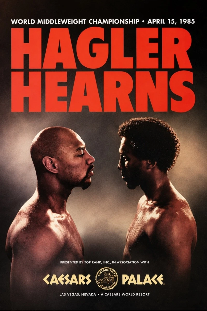 Hagler Vs. Hearns PPV 12x18 Boxing Fight Poster Reprint