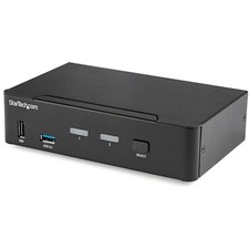 StarTech.com 2 Port DisplayPort KVM Switch - 4K 60Hz - Single Display - Dual ...