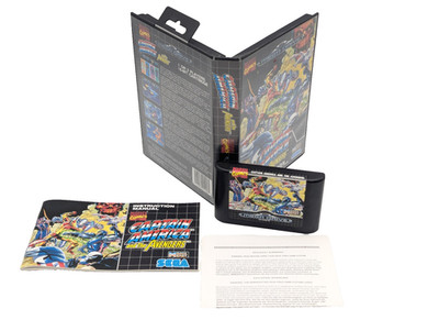 Captain America Avengers Sega Mega Drive getestet PAL Komplett CIB Pal Sehr Gut