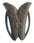 Vintage Nelson McCoy Tall Butterfly 2 Handled Vase Blue from 1940