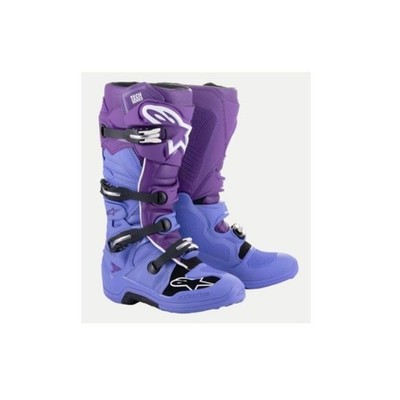 Alpinestars Tech 7 Motocross Stiefel DOUBLE PURPLE WHITE Erwachsene