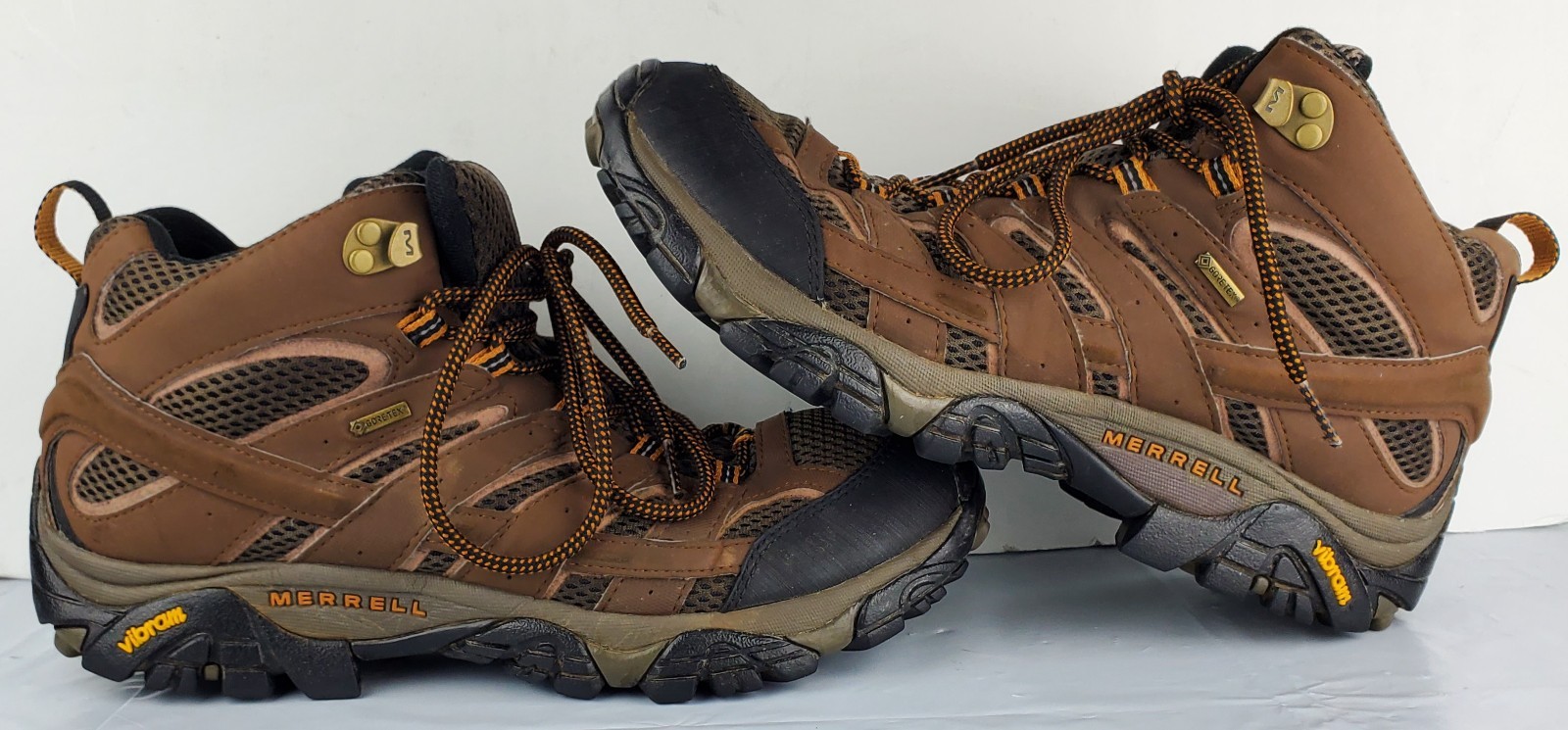 Scarpe da trekking Merrell da uomo MOAB 2 Mid GTX Gore Tex Vibram Earth taglia 10 5 ottime condizioni
