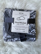 Little Sleepies Gray Marble Swirl Cloud Blanket Large 50x50 NWT Bamboo