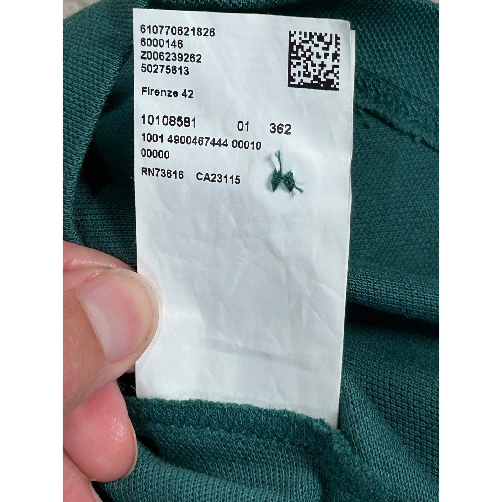 BOSS Hugo Boss XXL Pima Cotton Regular Fit Short Sleeve Green Polo Shirt thumbnail 6