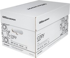 White Copy Paper, 8 1/2in. x 11in.,20 Lb, 500 Sheets Per Ream, Case Of 10 Reams