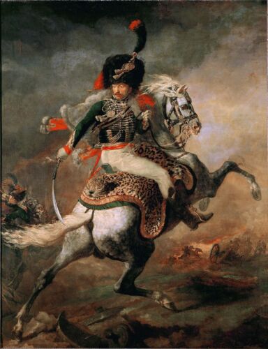 Theodore Gericault Officer of the Chasseurs charging on horseback Canvas Print - Picture 1 of 1