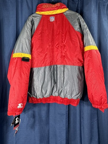 Giacca Puffy Chiefs Starter NFL Pro Line Kansas City KC L vintage nuova con etichette anni 90 - Foto 18 di 20