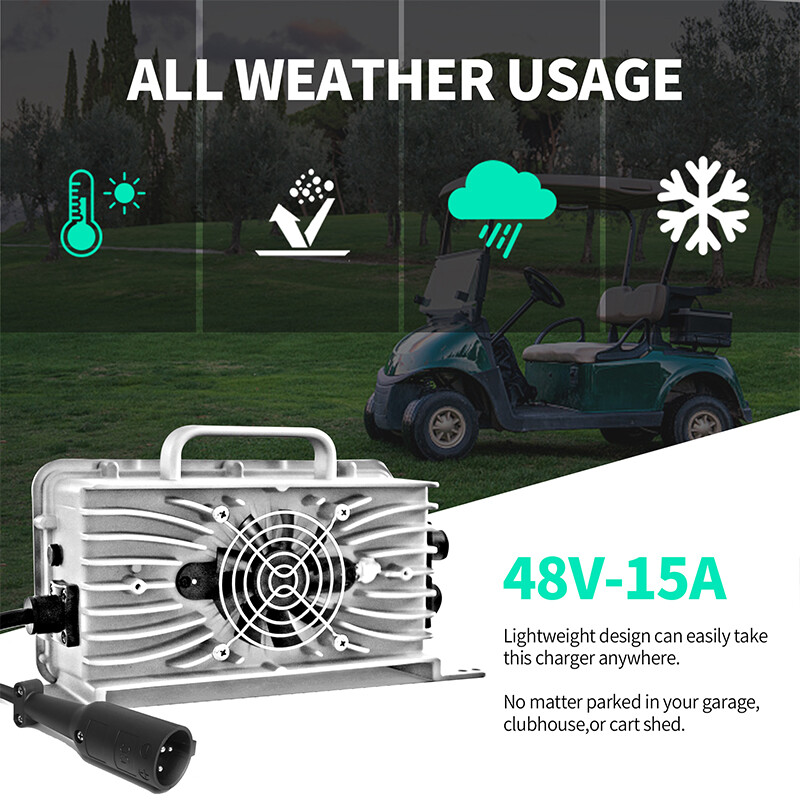 48 Volt 15Amp Golf Cart Battery Charger for Club Car DS Precedent Tempo Onward
