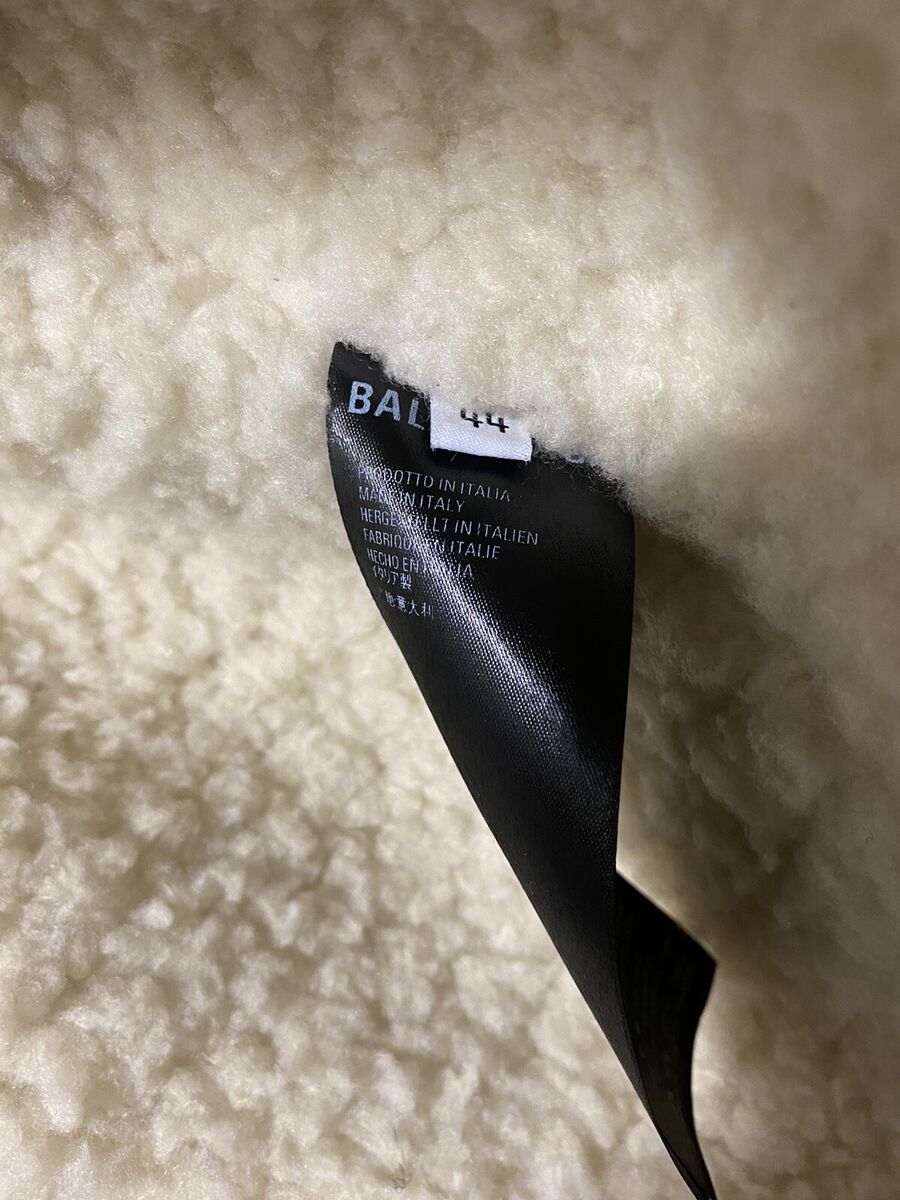 Balenciaga Blue Flannel Plaid Sherpa Shearling Shirt Jacket Balenciaga Blue Flannel Plaid Sherpa Shearling Shirt Jacket