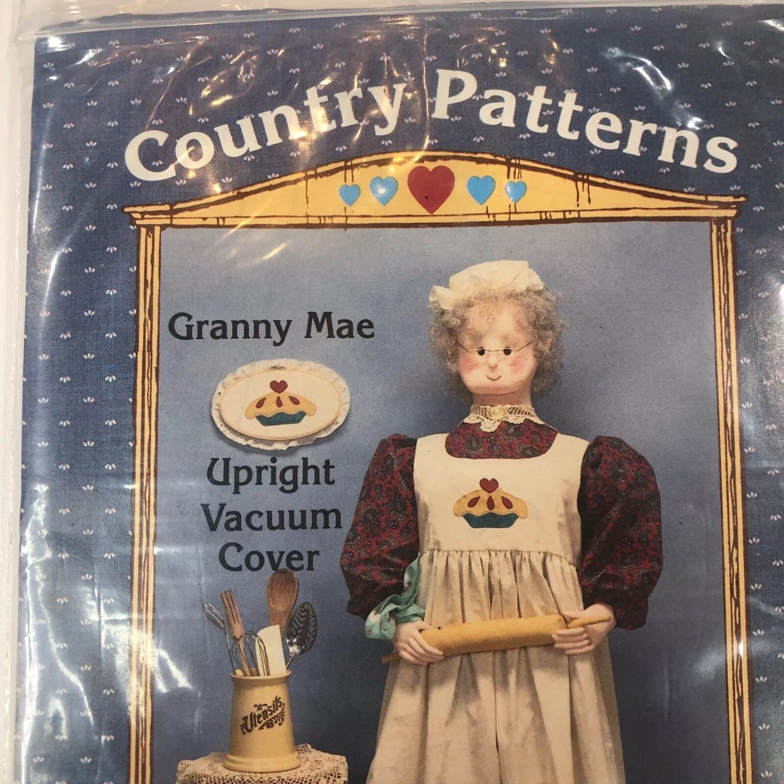 Vacuum Cleaner Cover PATTERN Primitive Prairie Pioneer Granny Mae Ozark