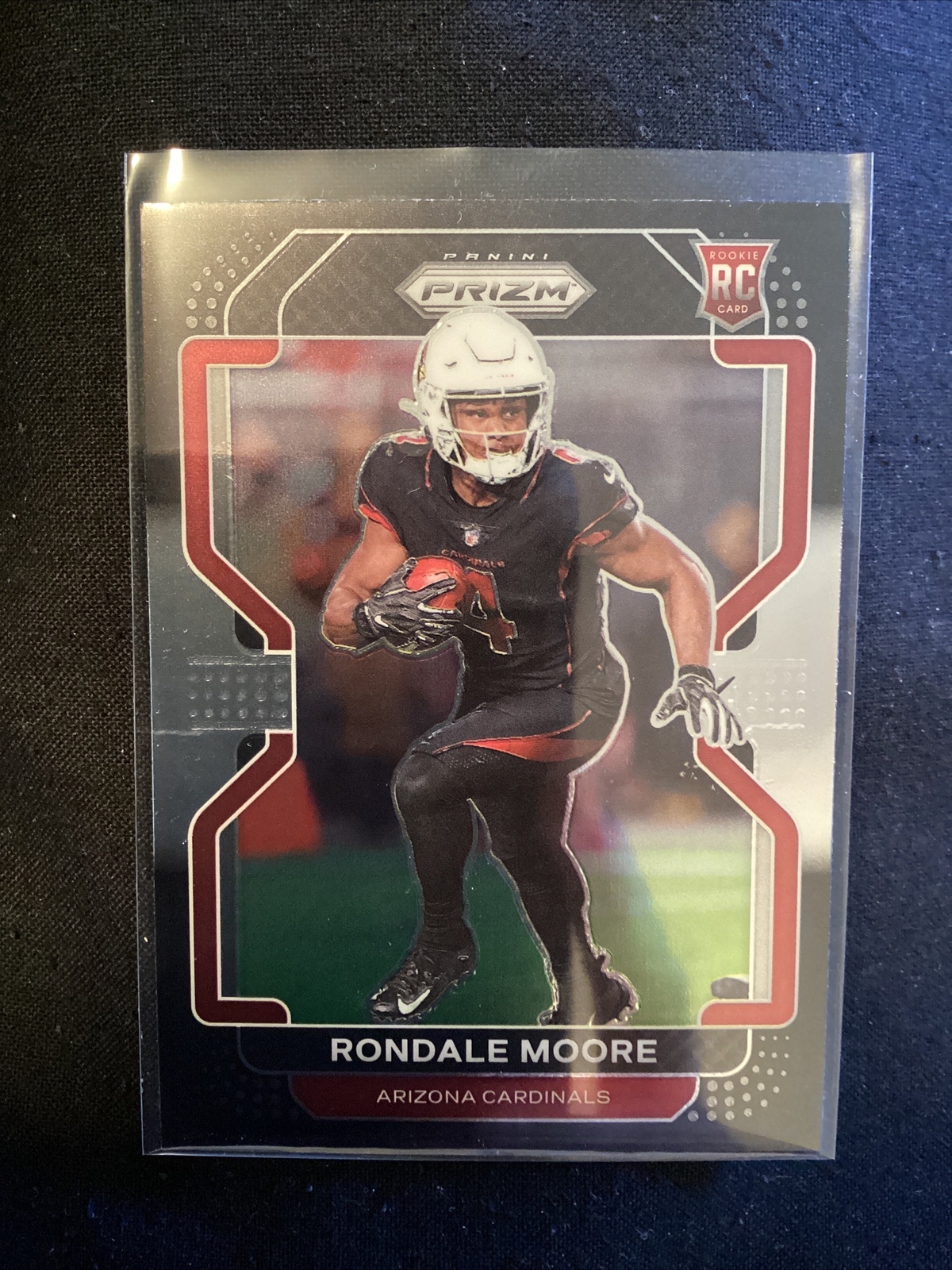 RONDALE MOORE 2021 Panini Chronicles Prizm Black Rookie #PB-22.             JT21