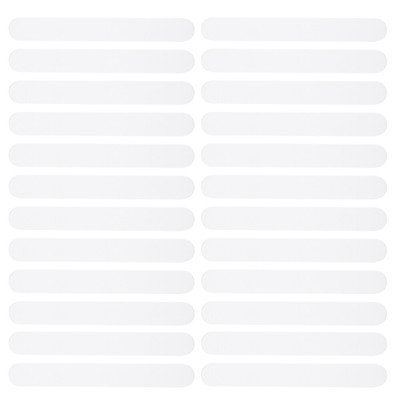  25 Pcs White Plastic Tongue Depressors Clear Spatula Professional
