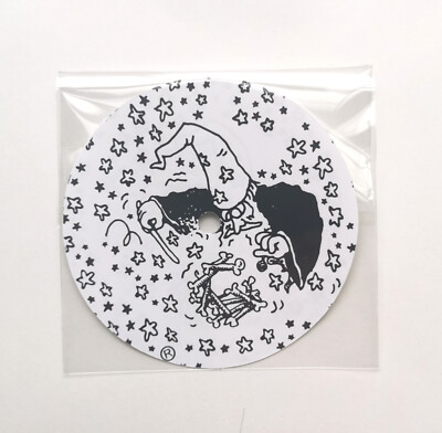 Magic Spell Wizard Gloss White Promo 12'' Vinyl Record Centre Labels (Pair)