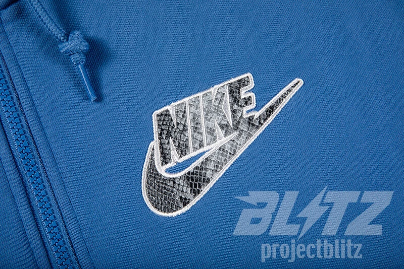 SUPREME NIKE HALF ZIP HOODED SWEATSHIRT BLUE S SS21 HOODIE