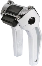 THRASHIN Risers PullBack 6-1/2" Gauge Cutout Chr 18-20 Harley Breakout FXBB FXBR