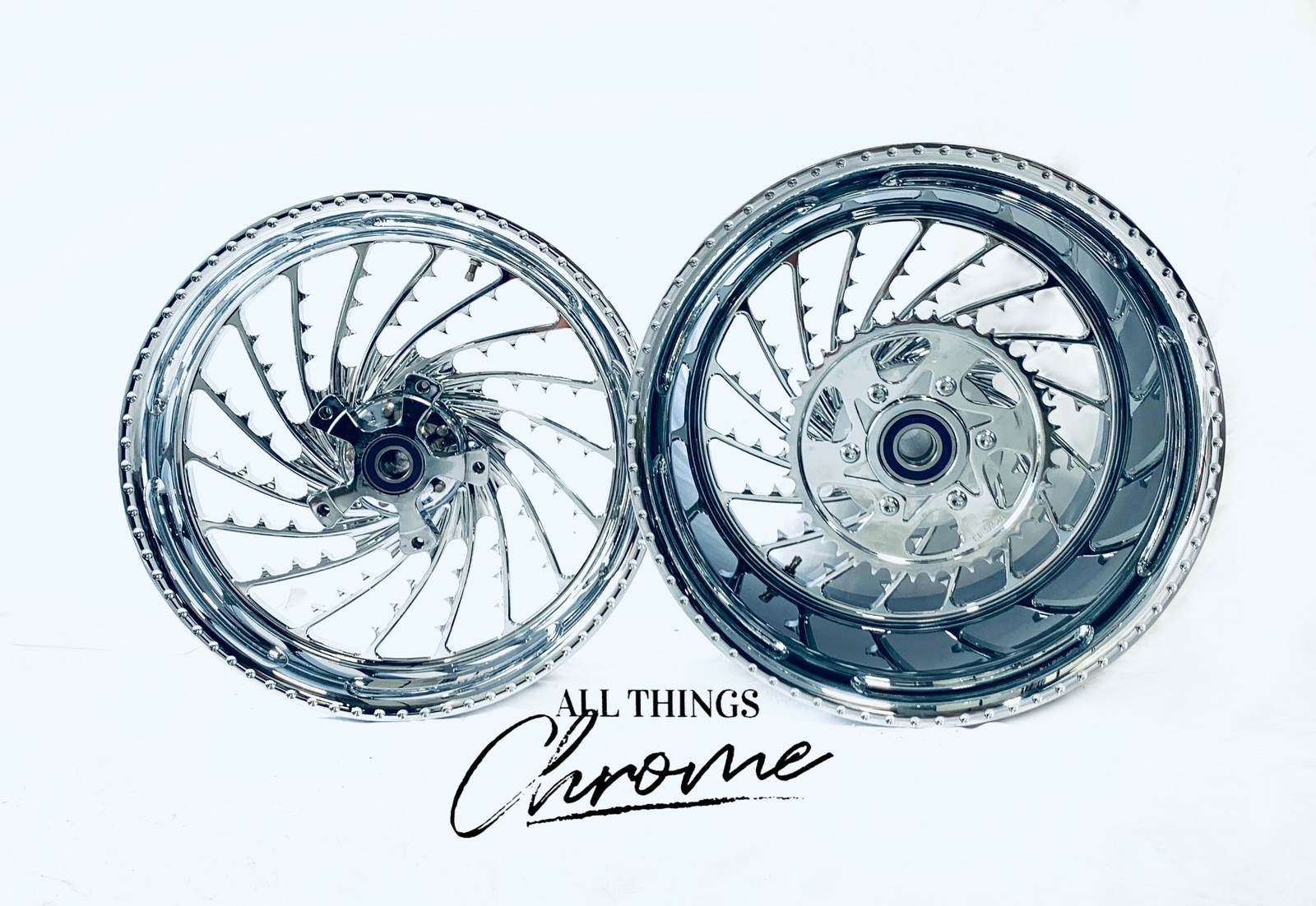 HAYABUSA 240 FAT TIRE CHROME ICE WHEEL PACKAGE 2013-2020 SUZUKI HAYABUSA ABS