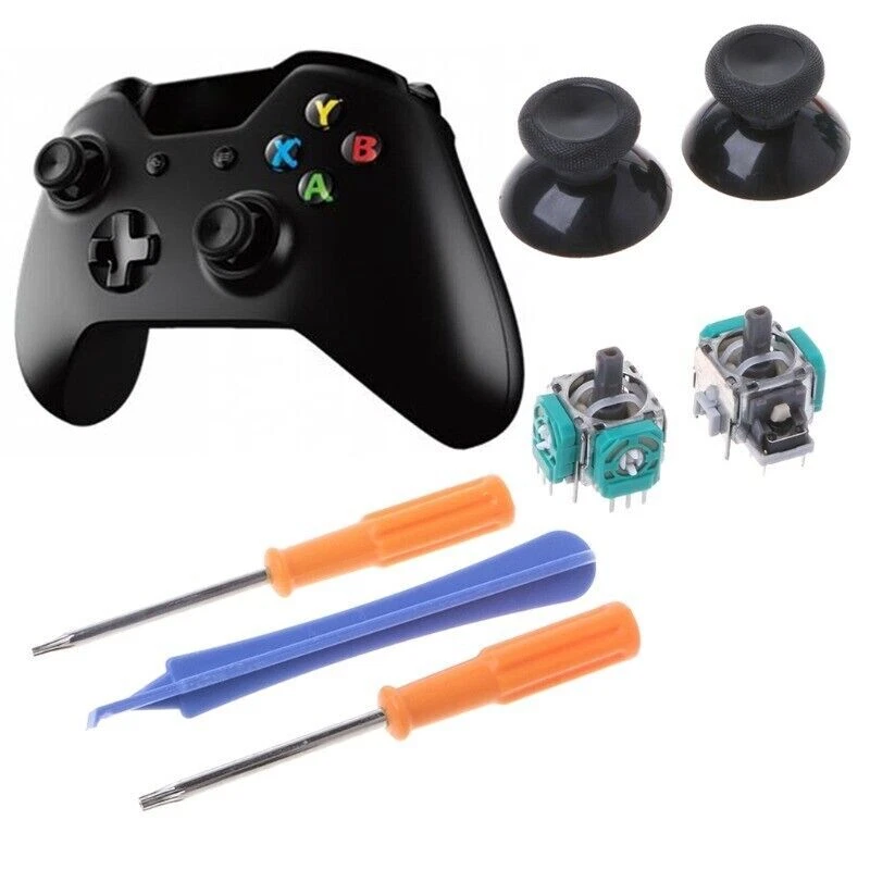 For Xbox One Controller Analog Thumb Joystick Repair Parts Replace Tools Kit - Image 2 of 4