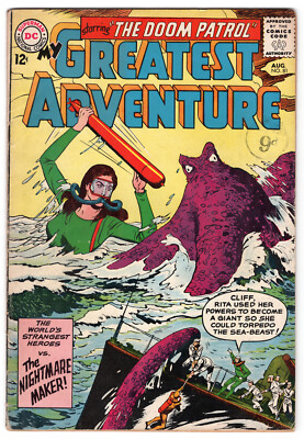 My Greatest Adventure Vol 1 No 81 Aug 1963 (FN+) (6.5) Featuring The Doom Patrol