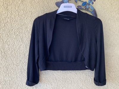 Taifun by Gerry Weber Jersey Bolero Schulterjacke Damen Schwarz Gr.36,Neu