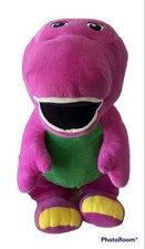 2017 26 Fisher Price Speak N Sing BARNEY Large Talking Singing PLUSH Tested