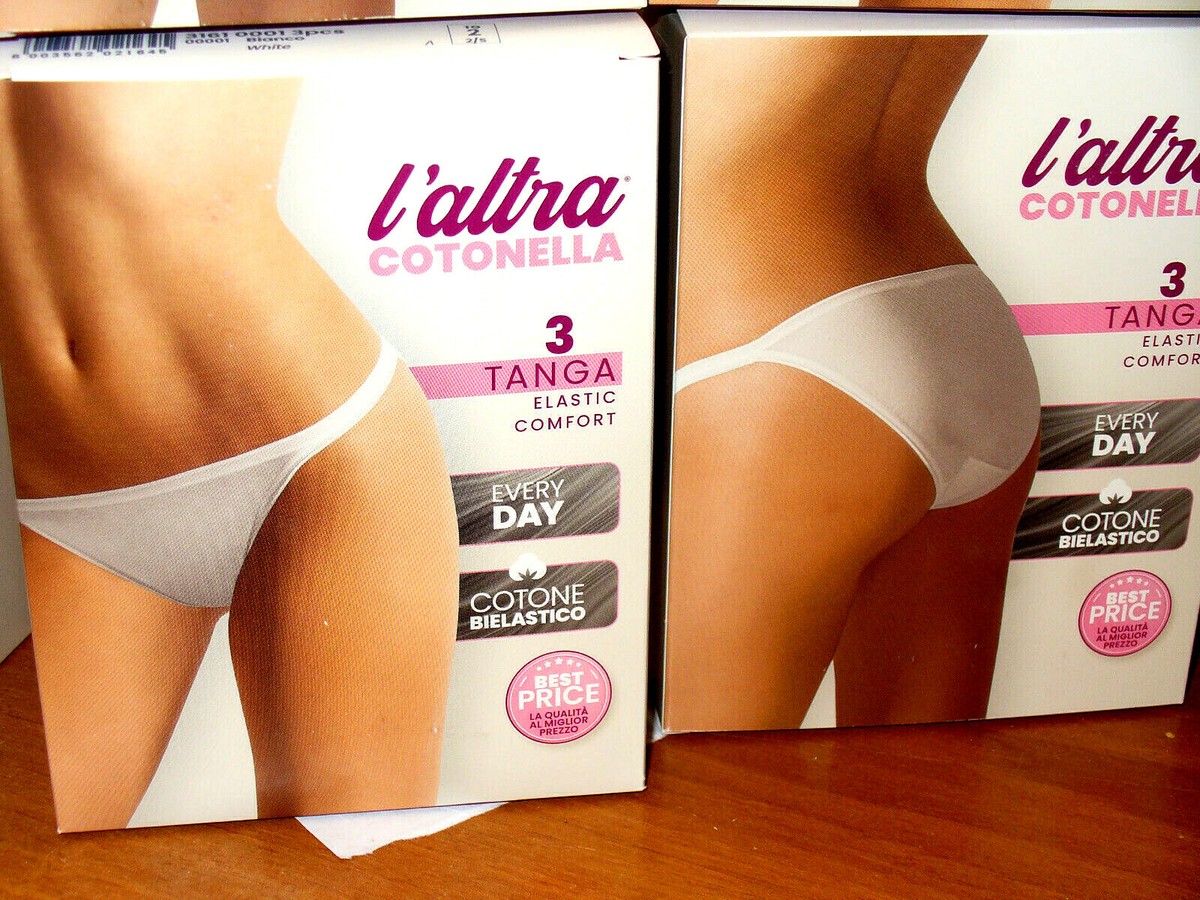 Slip Tanga Donna COTONELLA - Pack Da 6 | Cotone Elastico, Nero - Foto 11