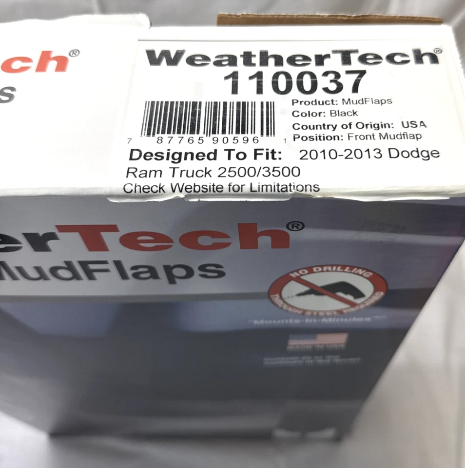 Camión Ram Weather Tech sin taladro 110037 negro 2500/3500 2010-2013 Foto 4 de 4