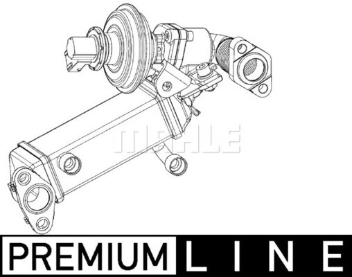 CE 9 000P MAHLE Cooler, exhaust gas recirculation for BMW