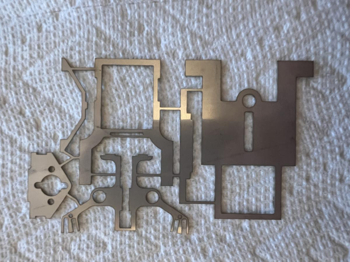 ESR Stainless Steel Drag Slot Car Chassis Bar or No Bar 1/24 scale