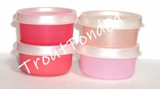 Tupperware Smidgets Tiny Treasure Mini Bowls Set of 4 Shades of Pink