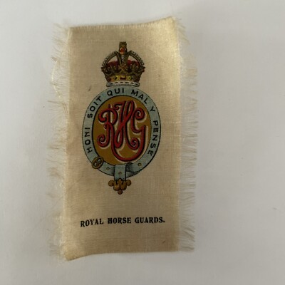 The Blues Royal Horse Guard Calvary Regiment Tobacco Silk Cigarettes circa  1910