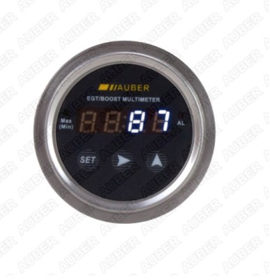 Digital Boost Gauge for Diesel Engine, White LED, 3 bar / 48 PSI Sensor