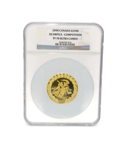 2008 $300 Canada Olympics Competition NGC PF70 Ultra Cameo Gold Coin