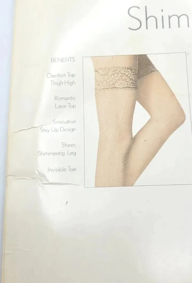 Berkshire Thigh High Shimmers Calcetería Encaje francés Sandlefoot Marfil Talla AB Foto 4 de 4