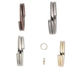 Lot of 100 Split Rings Double Ring Key ring Type Finding 5mm 8mm 10mm 12mm 15mm
