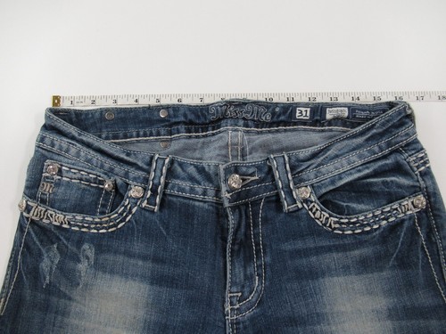 MISS ME WOMEN'S (BOOT) JEANS TAG SIZE 31 MEASURED 33X31 MM#872 - Picture 3 of 11