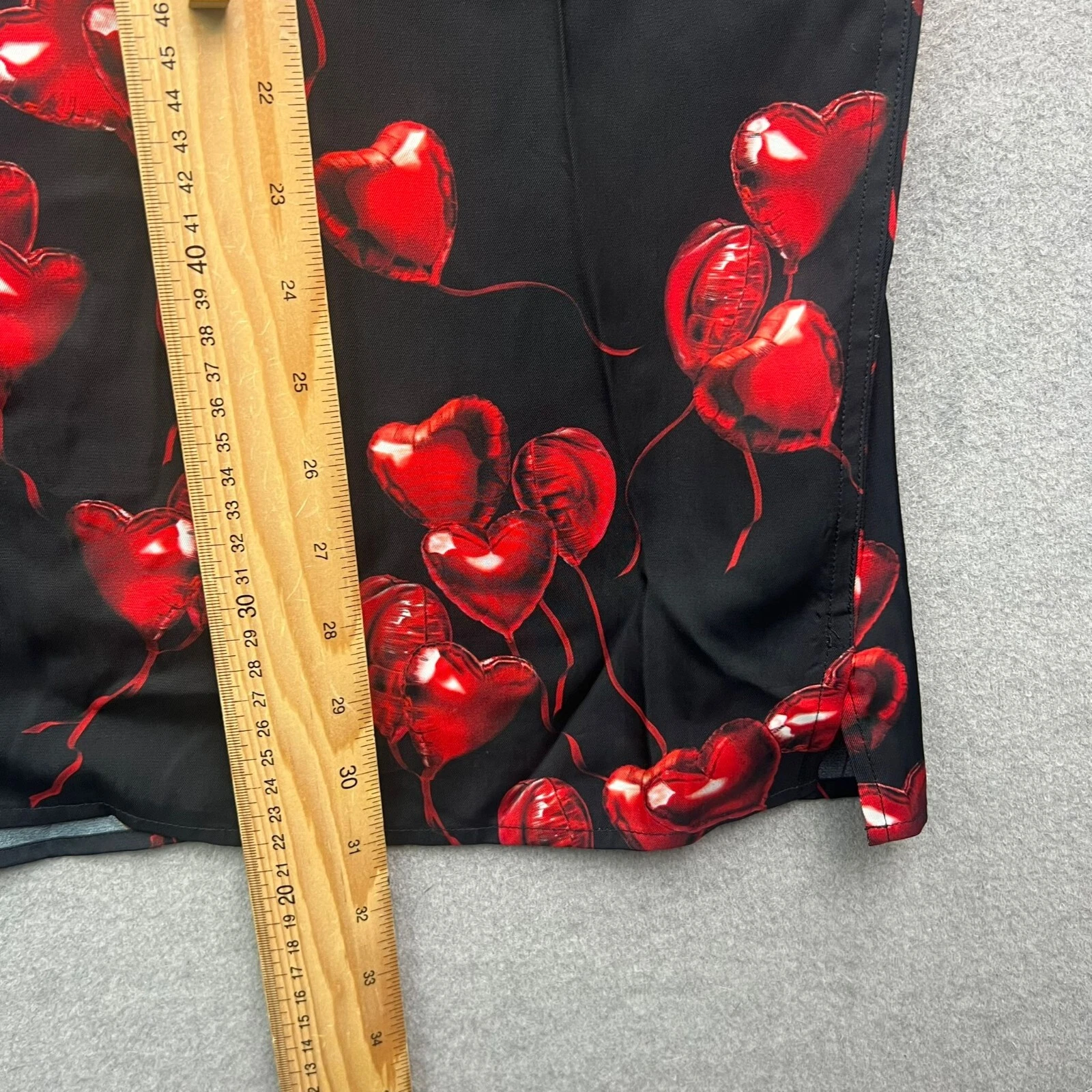 ALEXANDER MCQUEEN Camicia ALEXANDER WANG uomo grandi cuori hawaiana AOP spiaggia vacanze estate designer