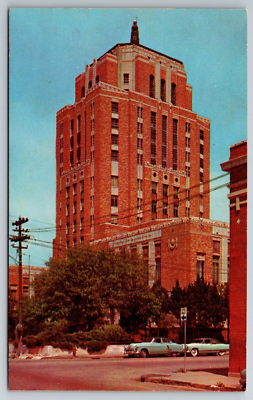 #ad Beaumont TX Jefferson County Court House Old Cars Vintage Postcard $1.89