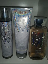 Bath & Body Works Ballet Nights Body Mist,  Body Cream, Shower Gel