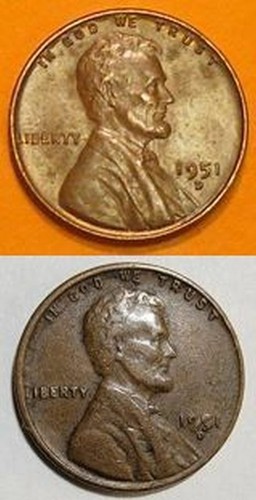 1951 D LINCOLN COPPER PENNY WITH DATE ERROR ANOMOLY COLLECTABLE - Picture 6 of 6