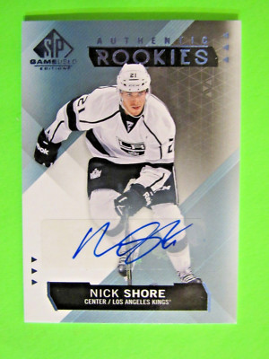 2015-16 SP Game-Used Authentic Rookies Blue Auto Nick Shore #141 Rookie Auto RC