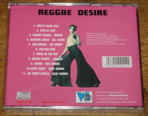 REGGAE DESIRE CD FACTORY SEALED MINT GENE RONDO JAH SON MR HARRY AL MOODIE - Picture 2 of 2