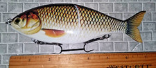 #P 7" ALABAMA SHAD Sinking Minnow Glide Bait Swim Bait 2.8 oz. Natural Print