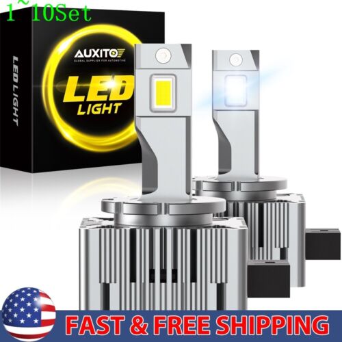 D1S D1R LED Headlight 100W Bulb 6000K Super White HID Xenon Conversion 1-10Set